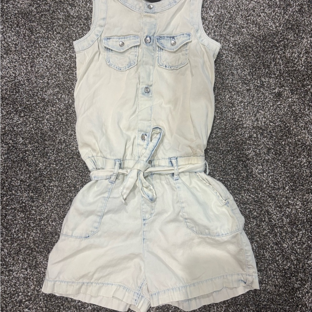GAP Kids Light Cream Sleeveless Romper